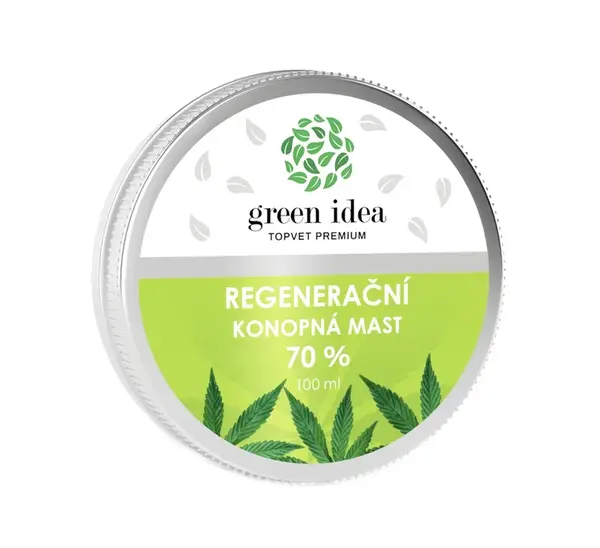 Green idea Regenerační konopná mast 70 % 100 ml