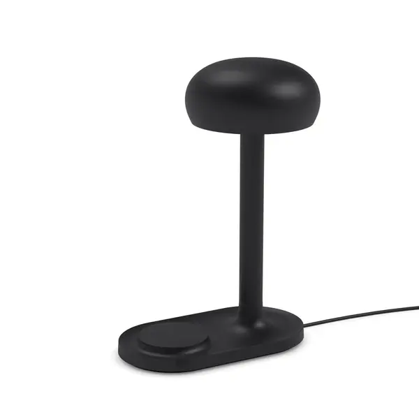 Lampa Emendo s Qi bezdrôtovým nabíjaním, čierna - Eva Solo