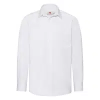 FRUIT OF THE LOOM F13•LONG SLEEVE POPLIN SHIRT