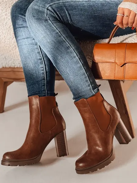 Dámské kotníkové boty na podpatku CHICMOVE