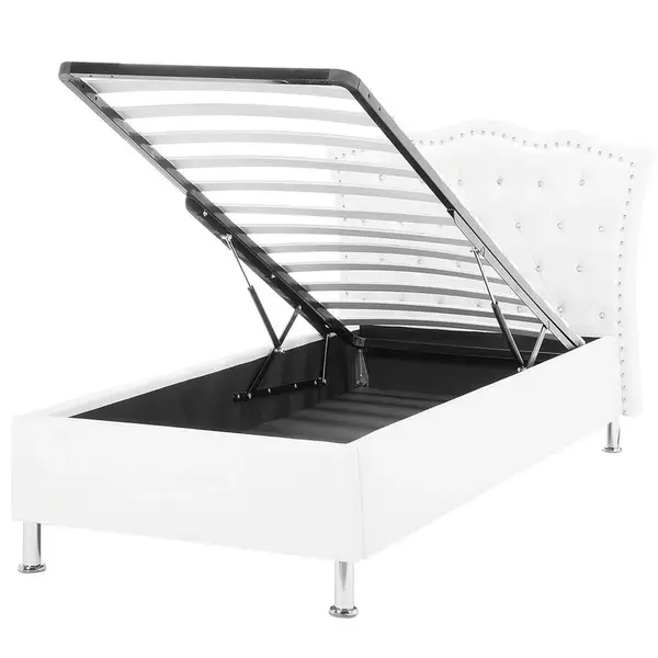 Beliani POSTEL 90/200 cm Bílá Metz