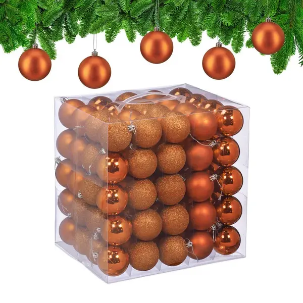Relaxdays KOULE Oranžová 100-ks sada plast