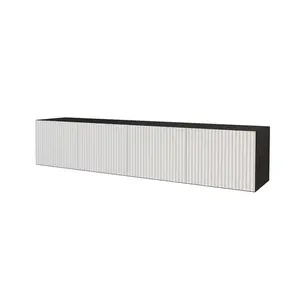 ALTDECOR NÍZKÁ komoda NOA-2-W 2x100x40x40 cm – černá / bílá
