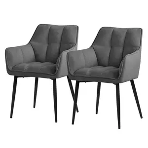 ML-DESIGN JÍDELNÍŽIDLA, SADA 2 KS, tmavě šedá froté látka