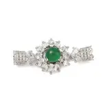 Brass Micro Pave Clear Cubic Zirconia Magnetic Clasps