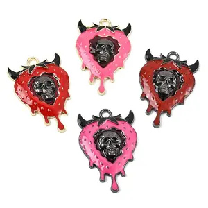 Halloween Alloy Enamel Pendants