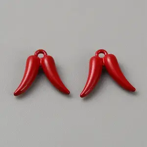 Spray Painted Alloy Pendants