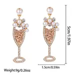 Christmas Alloy Dangle Stud Earrings
