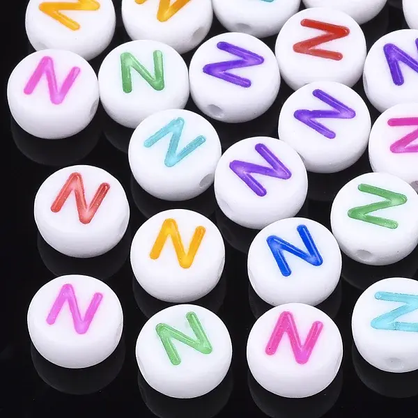 Initial Acrylic Beads