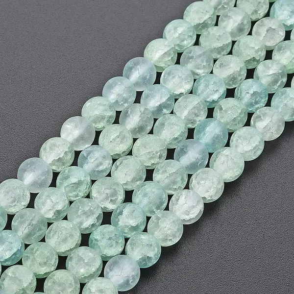 Crackle Glass Beads Strands