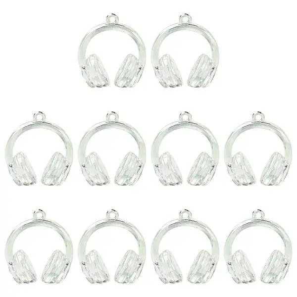 UV Plating Transparent Acrylic Pendants