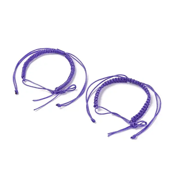 2Pcs Nylon Braided Bracelet Makings