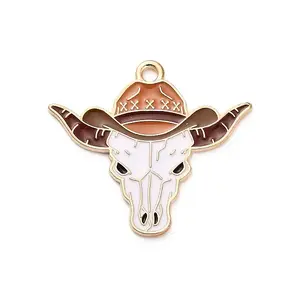 Western Cowboy Theme Alloy Enamel Pendants