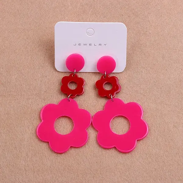 304 Stainless Steel Dangle Stud Earrings