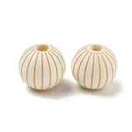 Dyed Schima Wood Carved European Beads