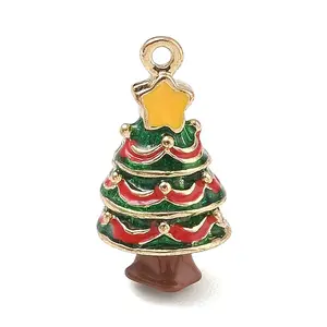 Christmas Alloy Enamel Pendants