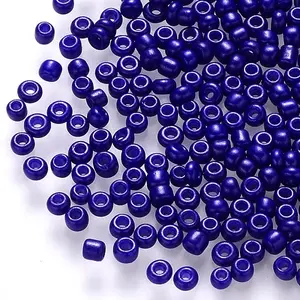 8/0 Baking Paint Glass Round Seed Beads