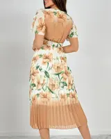 Resti Women's pleated floral midi dress