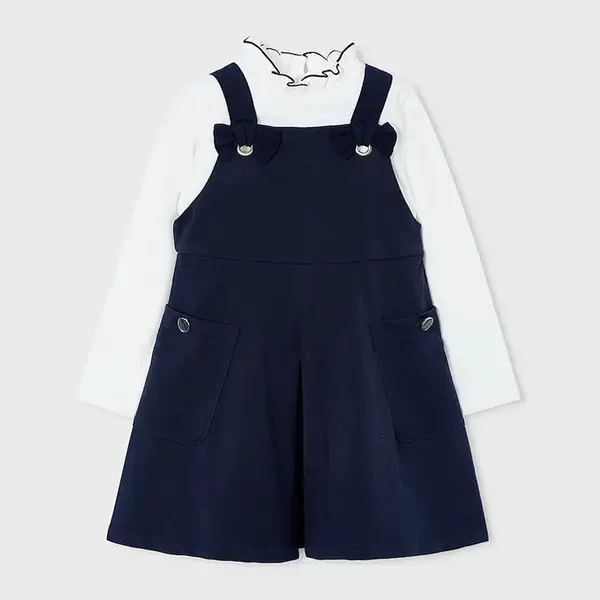 Dívčí šaty Mayoral modrá barva, mini, 4914