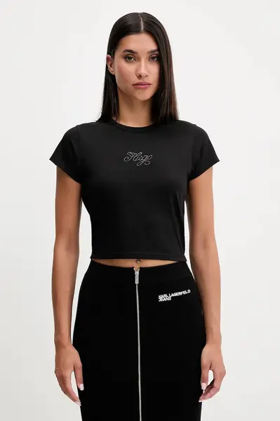 Tričko Hugo Blue Dome_B_1 dámské, černá barva, 50551404
