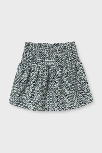 Dětská sukně Mayoral modrá barva, mini, áčková, 7901