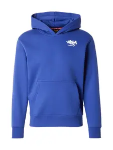 ALPHA INDUSTRIES Mikina  modrá / biela