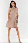 Awama Woman's Dress A556 Beige
