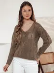 Dámský svetr LACEONIA béžový