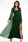 Awama Woman's Dress A626 Bottle Green