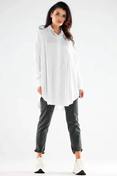 Awama Woman's Shirt A528 White