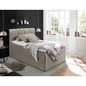 MID.YOU POSTEL BOXSPRING, 120/200 cm, jílová barva