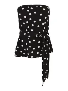 Vero Moda Petite Top 'VMELISA'  čierna / biela