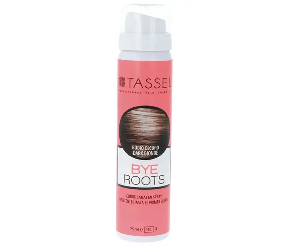 Sprej pro zakrytí odrostů Tassel Cosmetics Bye Roots - 75 ml, tmavá blond (07277/66) + dárek zdarma