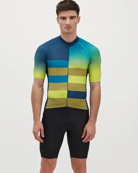 Pánský dres silvini mazzano tmavě modrá/limetková m