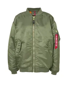 ALPHA INDUSTRIES Prechodná bunda 'Ma-1'  zelená