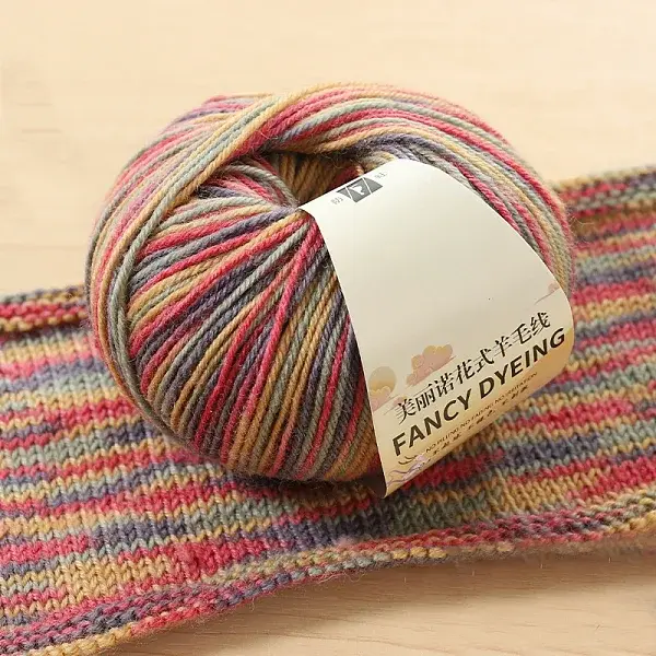 Segment Dyed Wool Medium Yarn
