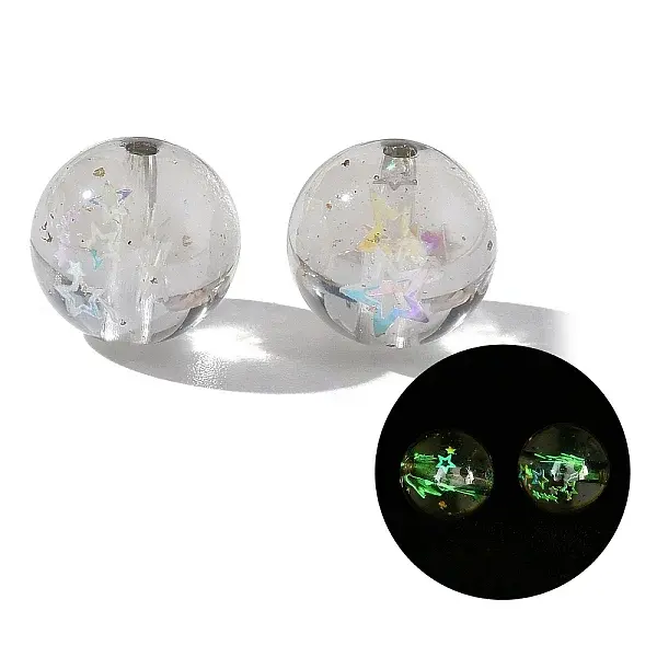 Luminous Transparent Resin Beads