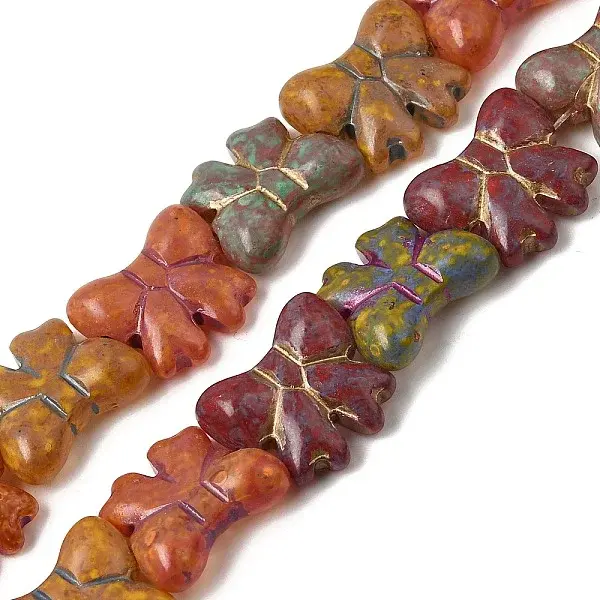 Painted Glass Beads Strands