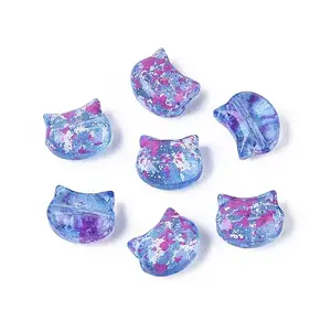 Picasso Transparent Glass Beads