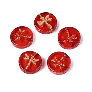 Baking Paint Transparent Glass Beads
