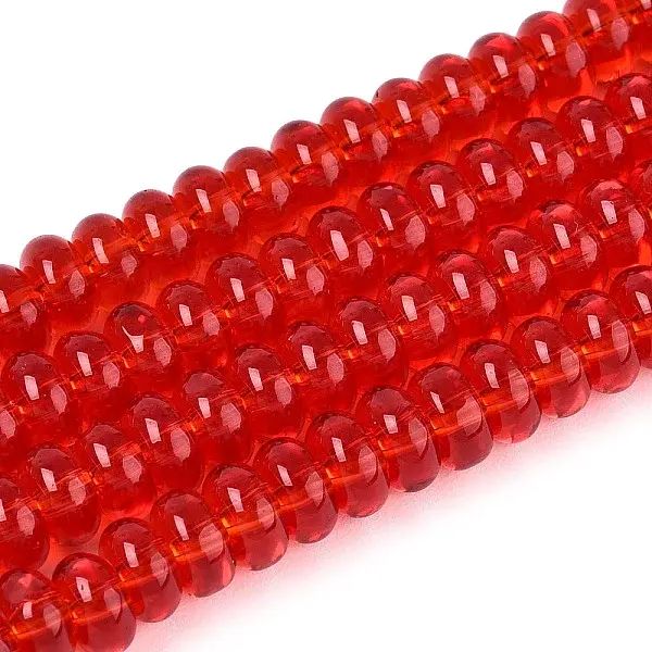 Transparent Glass Beads Strands