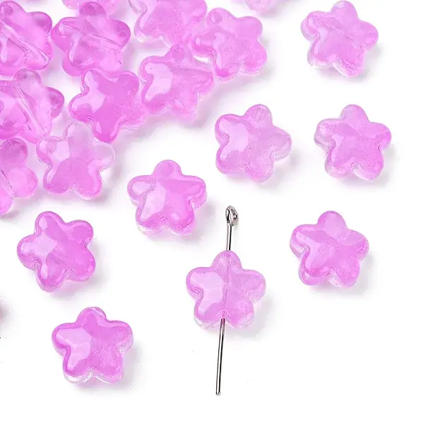 30Pcs Baking Paint Glass Beads