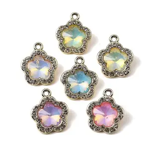 UV Plating Alloy Glass Pendants