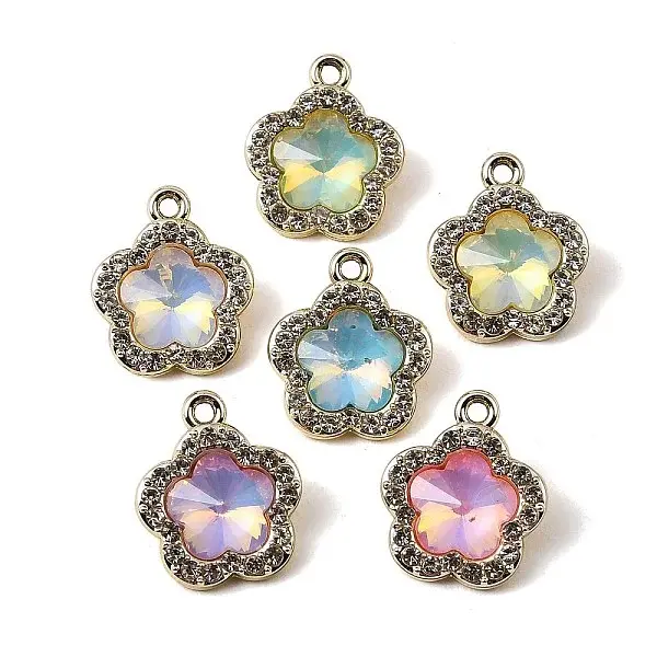 UV Plating Alloy Glass Pendants
