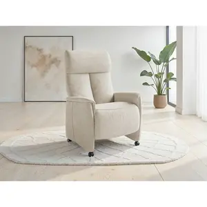 Sit & More RELAXAČNÍ KŘESLO, textil, barvy stříbra