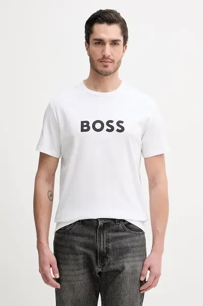 BOSS pánský bavlněný T-Shirt RN
