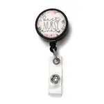Flat Round ABS Plastic Badge Reel