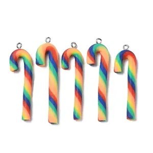 Handmade Polymer Clay Big Pendants