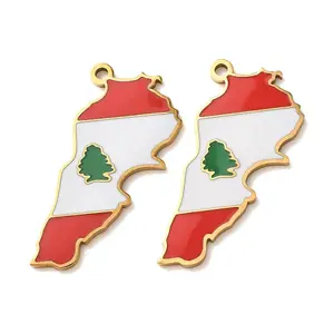 304 Stainless Steel & Enamel Pendants