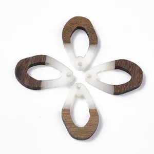 Resin & Walnut Wood Pendants